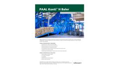 Kadant PAAL Konti - Model H - i Series - Automatic Channel Baler - Brochure