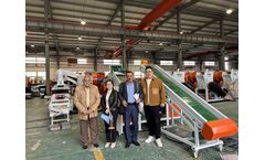 Iraq customer visit our large capacity wire granulator machine