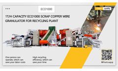 1T/h Scrap Copper Recycling Machine