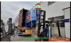 BS-D50 wire recycling machine with conveyor belt is running for our USA client.