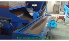 New model of copper cable recycling machine BS-D45 is stably running in this video.