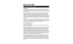 Merck - Bacillus of Calmette and Guerin (BCG) Vaccine for Percutaneous Use  - Brochure