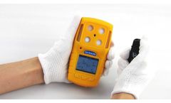 182G 4 In 1 Gas Detector , Portable Multi Gas Analyser With USB Charger Port - Video