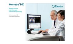 Monaco - Model HD - High Precision Radiotherapy Treatment Planning - Brochure