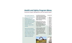 Health & Safety Services Brochure