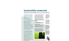 Sustainability Leadership Services Brochure