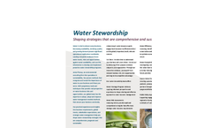 Water Stewardship Services Brochure