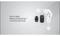 How to Apply Bittium OmegaSnap 2-CH ECG Electrode? - Video