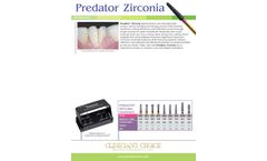 Predator Zirconia - Diamond Burs Datasheet