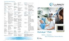 Datalys - Model 750 - Mulitparameter Patient Monitor - Brochure