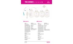 Tro-Donex - Model 1 -2 -3 -4 SAGM - Blood Bags - Brochure