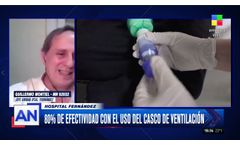 Note on América TV  Helmets for non-invasive ventilation in CPAP mode for patients with COVID-19 - Video