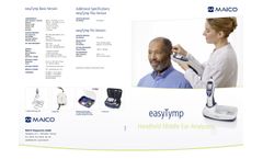 Maico - Model easyTymp Line - Handheld Middle Ear Analyzer for Fast Tympanometry - Brochure