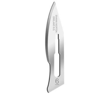 Swann-Morton - Model No. 6 - Surgical Scalpel Blade