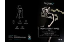 Soprano ICE Platinum - Platinum Edition Combines 3 Laser - Brochure