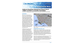 California Groundwater Management Program Serves 4 Million and Relies on Innovative Technologies - Application Note