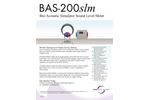 Benson - Model BAS-200slm - Sound Level Meter - Brochure