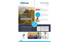 Biomedix - Model PADnet - Front-Line Diagnostics System for Peripheral Vascular Disease (PVD) - Brochure