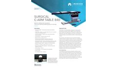 Biodex - Model 840 - Surgical C-Arm Table - SpecSheet