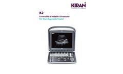 Kiran - Model K2 - Portable and Compact Ultrasound System- Brochure