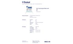 Dukal - Model 50/BX, 6 BX/CS - Anti-Fog Surgical Mask with Tie - Brochure