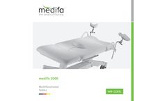 Medifa - Model Series 2000 - Electrically Adjustable Multifunctional Tables and Examination Couches - Brochure