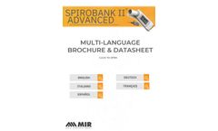 Spirobank - Model II Advanced - Handheld Stand-Alone and PC-Based Spirometer with Oximetry Option - Brochure