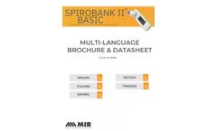Spirobank - Model II Basic - Handheld Stand-Alone and PC-Based Spirometer - Brochure