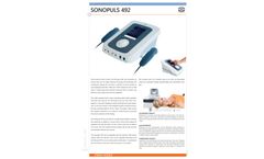 Sonopuls 492 Electrotherapy Device with Dual Channel Ultrasound