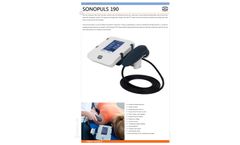 Sonopuls 190 Ultrasound Therapy Device Brochure