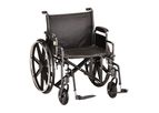 NOVA - Model 5240S - 24 inch Steel Wheelchair Detachable Arms & Footrests