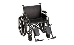 NOVA - Model 5240SE - 24inch Steel Wheelchair w/ Detachable Desk Arms & Elevating Leg Rests