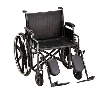 NOVA - Model 5240SE - 24inch Steel Wheelchair w/ Detachable Desk Arms & Elevating Leg Rests