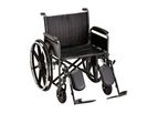 NOVA - Model 5241SE - 24 inch Steel Wheelchair Detachable Full Arms & Elevating Leg Rests