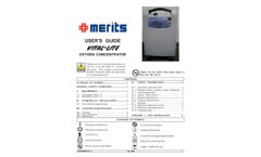 Merits - Model M520 - E1390 - Vital Lite Oxygen Concentrator - Brochure