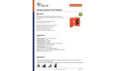 HeoZ - Model HZ-EX1504001 - Explosion Proof Telephone - Brochure