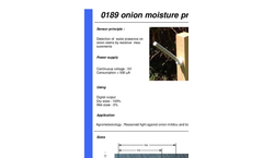 Pulsonic - 0189 - Digital Sensor for Moisture of Onion Brochure
