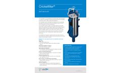 Cricketfilter for Wet and Dry Cake Discharge with Septum Plate - Brochure