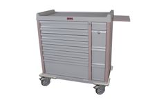 Harloff - Model AL294BOX - Aluminum Unit Dose Medication Box Cart