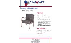 Novum - Model NV-BDC-1230 - Bariatric Dining Chair - Brochure