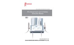 Woodpecker - Model PT-A - Dental Scaler and Air Polisher Manual