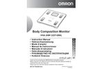 OMRON VIVA - Model HBF-222T-EBK - Digital Scales - brochure