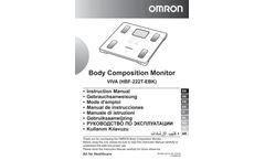 OMRON VIVA - Model HBF-222T-EBK - Digital Scales - brochure