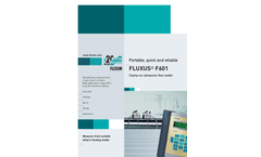 FLUXUS - Model F501 - Permanent Flowmeters Brochure
