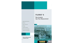  	FLUXUS - Model G706 - Non Invasive Ultrasonic Flow Measurement Meter Brochure