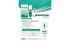 Hurricaine - Topical Anesthetic Gel Tube - Brochure