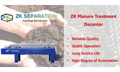 For Manure Treatment, Decanter Centrifuge Can Save Your Money