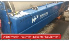 Wastewater Centrifuge - Sewage Sludge Dewatering Treatment - Video