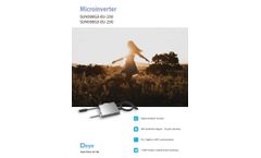 Deye - Model SUN300/500G3-EU-230 | 300-500W - Grid-tied Microinverter - Brochure