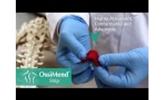 Collagen Matrix - Orthopaedic OssiMend Strips & Pads - Product Demo - Video